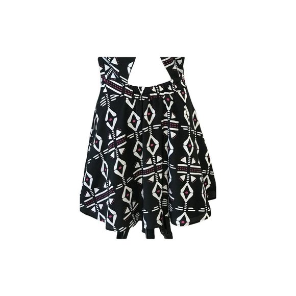 Naven by Neiman Marcus Dress Sleeveless Open Back A Line Size 6 Black And White - Picture 6 of 10